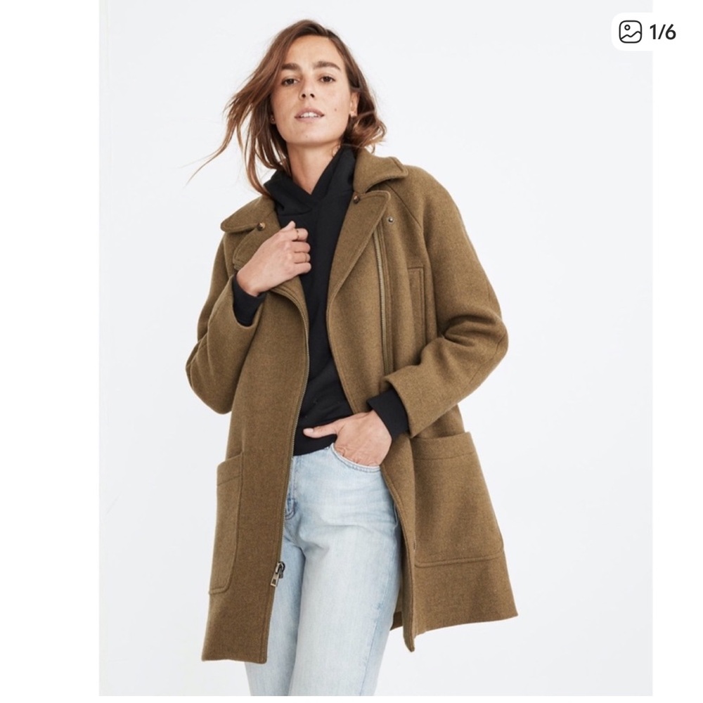 Madewell Eldridge Zip Coat Jacket